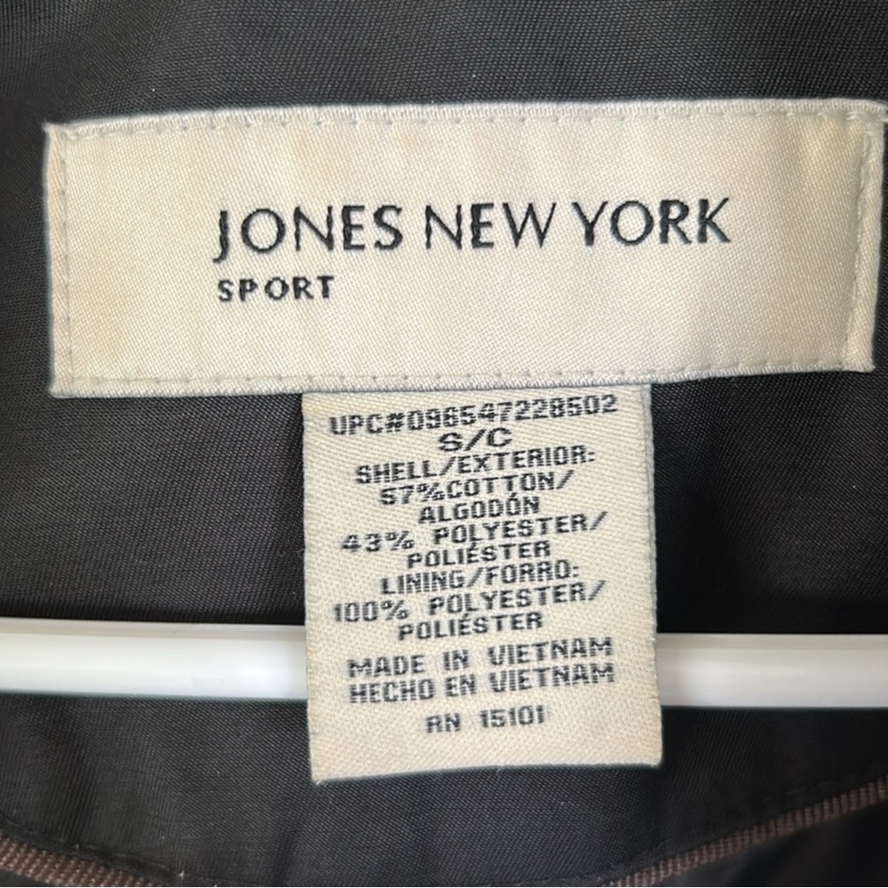 Jones New York Charcoal Trench Coat - Picture 7 of 7